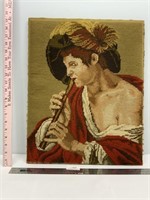 Tapestry Canvas Flute PlayerFrance