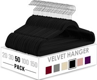 Utopia 50-Pack Velvet Hangers