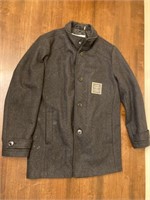 Kenneth Cole Wool Jacket w Removable Collar Sz S