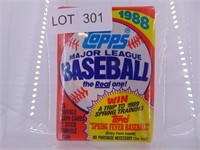 1988 Topps Major League Baseball Trading Card Pack
