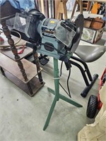 Delta bench grinder on pedestal