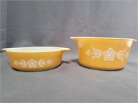 Vintage Yellow Butterfly Gold Pyrex Lot