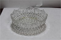 A Pressed Glass Nut Bowl