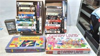 VHS Movies & Board Games