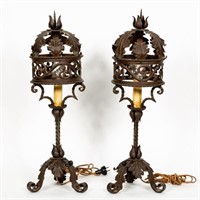 Pair, Arts & Crafts Table Lamps