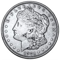 1921-D Morgan Silver Dollar NEARLY UNCIRCULATED