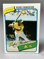 1980 TOPPS RICKY HENDERSON ROOKIE CARD