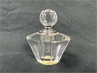 Vintage Art Deco Hand Cut Crystal Perfume Bottle