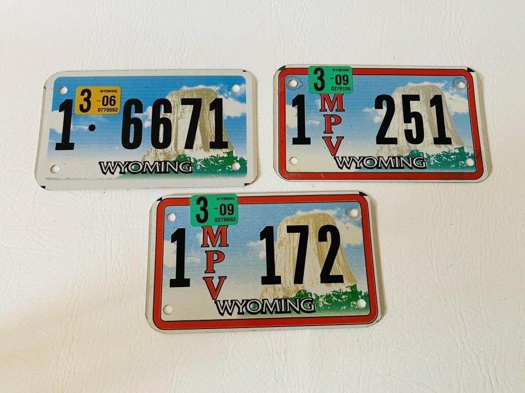 Wyoming Motorcycle License Plates