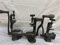 Group of (3) Sausage Grinders-Keen Cutter etc.