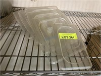 LOT OF POLY CARB PAN COVERS