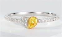 Natural Diamond 18K Gold Ring