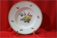 A Dresden Rose Soup Bowl