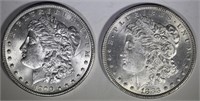 1883 & 1900 MORGAN DOLLARS CH BU