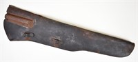 WWII LEATHER MILITARY JEEP RIFLE SCABBARD