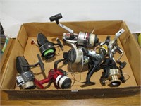 Group of Open Face Fishing Reels