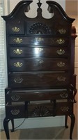 Drexel Mahogany Queen Anne Highboy