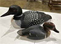 Two Carved Ducks