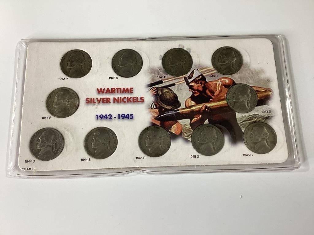 Wartime Silver Nickel Complete Set