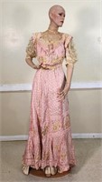 Edwardian Silk Chiffon & Lace Day Dress