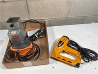 electric stapler, sander & drill bit sharpener