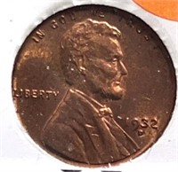 1932-D Lincoln Cent GEM BU Red
