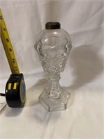Antique Pattern Glass Oil Lamp