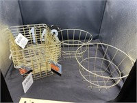 Gold Baskets-2 Round & 7 Rectangles