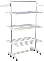 Rolling Stainless Steel Drying Rack  8 Transitions