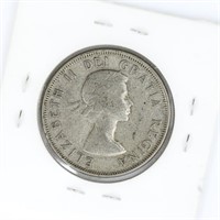 1953 Canada Fifty Cents Elizabeth II Silver Coin