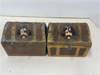 Vintage Metal Pirate Treasure Coin Banks