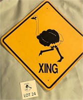 Ostrich Xing Sign