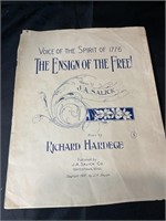 1908 sheet music VOICE OF THE SPIRIT OF 1776