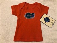 Florida Gators head lap tee shirt size newborn