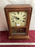 Vintage, New England, Clock With Pendulum And Key