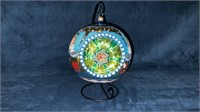 Large Blown Glass Reflector Ornament