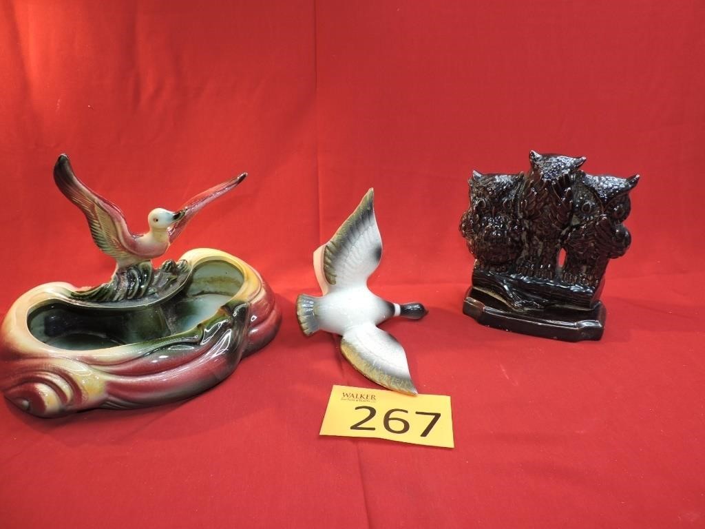 Hull and Other Mid Century Duck/Owl Figurines