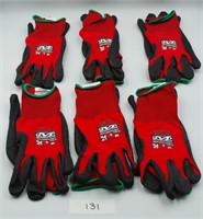 6 Pairs Mechanix Wear Glove's XL