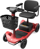 Glashow S1 Mobility Scooter  4-Wheel  Red