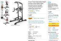 B37  Power Tower Pull Up & Dip Station Multi-Funct