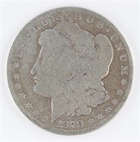 1879 US MORGAN SILVER $1 DOLLAR COIN
