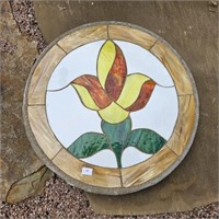 Stained Glass Tulip Stepping Stone Garden Decor