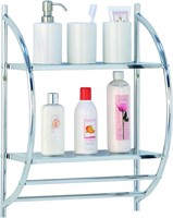 Double Bar Towel Shelf Chrome Plated - Madison