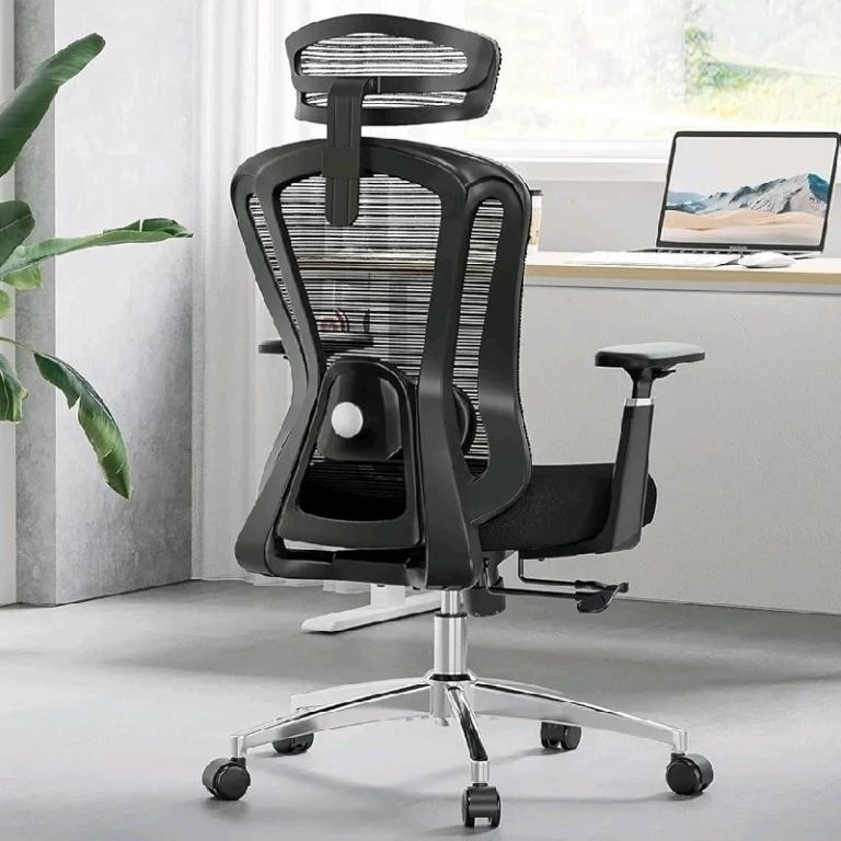 Like New Farini OC006-BKBK-CAFC Office Chair, Nylo