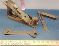 Stanley No. 4 wood handle Plane & Sliding Bevel