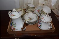 Meita China Hand Painted 9 Saucers and Teacups,