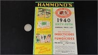 1940 Hammond's Slug Shot 65th Annual Price List