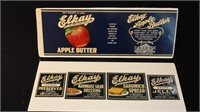 Vintage Lot of (5) L. Klein - Elkay Can Labels