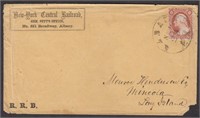 New York Central Rail Road official envelope with