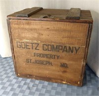 Goetz Co. beer crate
